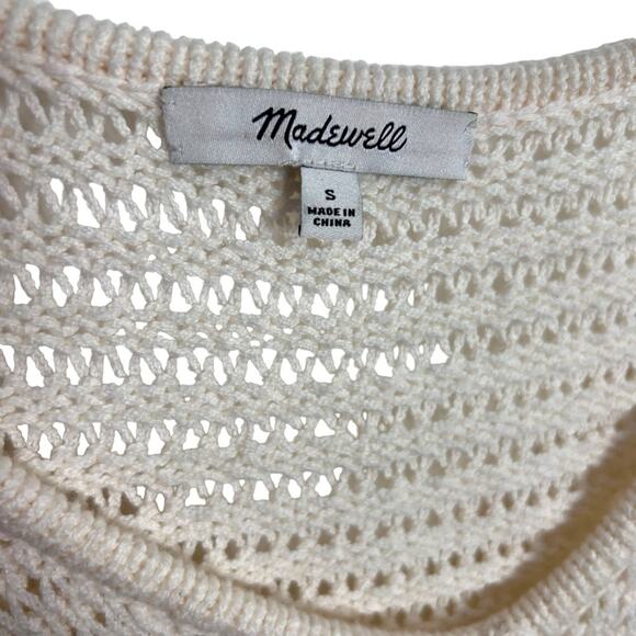 Madewell Link Stitch Oversized perfect Beach Sweater Size Small EUC - Picture 3 of 5